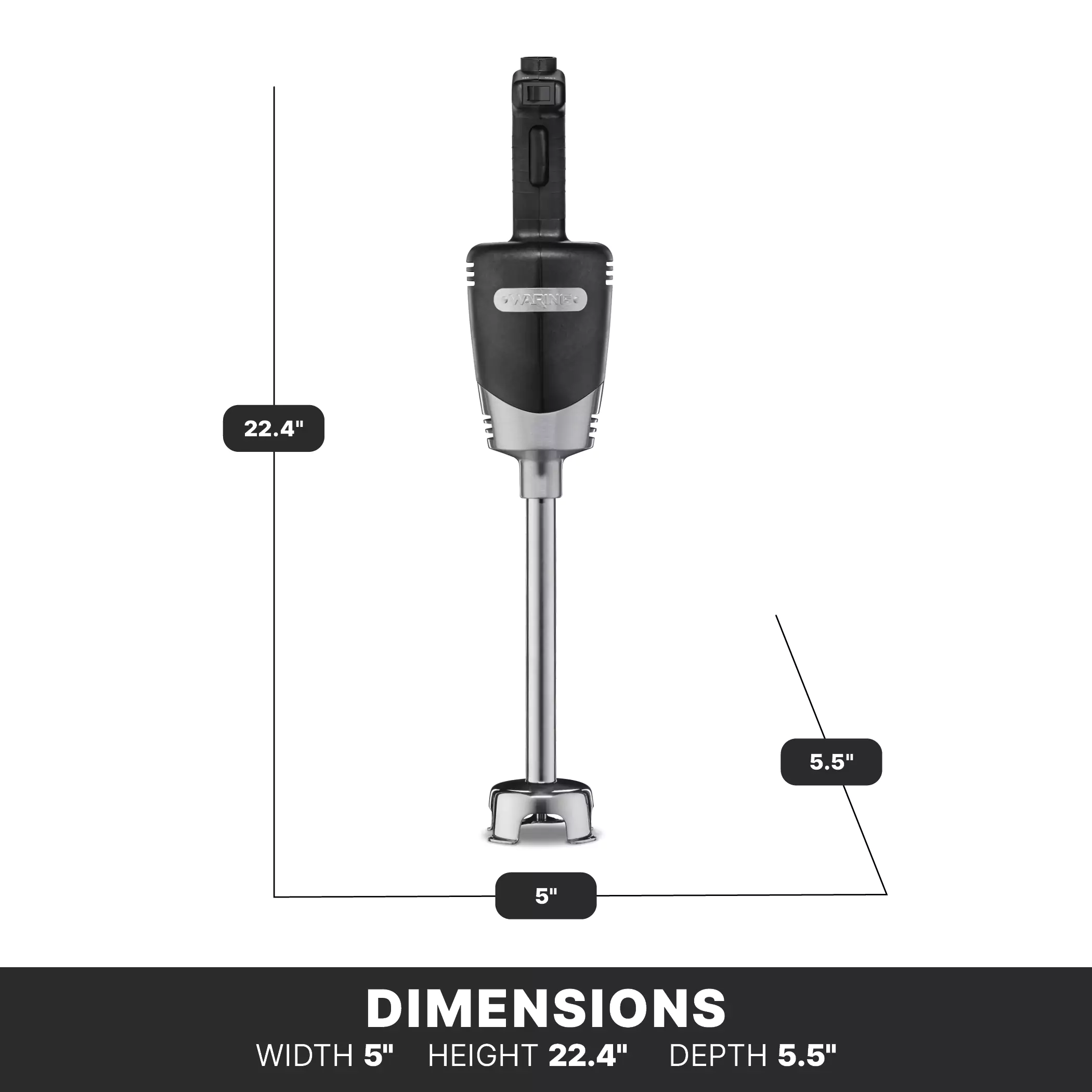 10" Medium-Duty Quik Stik Plus Immersion Blender